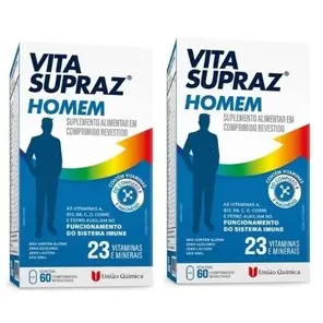 Kit 2 Suplementos Homem Vita SuprAZ 60 Comprimidos – União Química