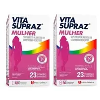 Kit 2 Suplemento Alimentar Vita SuprAZ Mulher 60 Comprimidos – União Química