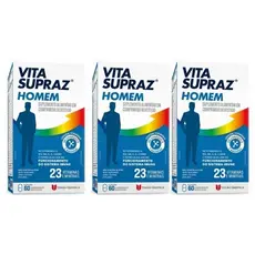 Kit 3 Suplementos Homem Vita SuprAZ 60 Comprimidos – União Química