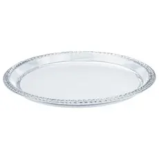 Bandeja Redonda Grande 26,0 cm Trança Cristal Linha Premium