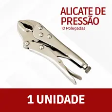 Alicate Pressão 10 Polegadas Grande Açocarbono Mordente Curvo