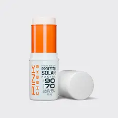 Protetor Solar Facial Com Cor Pink Stick - PINK CHEEKS 14g Filtro Solar Cores