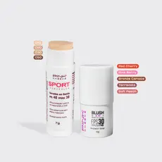 Dupla Imbatível PINK CHEEKS - Corretivo + Blush Em Stick