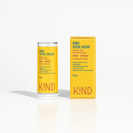 KIND Stick Color PROTETOR SOLAR FACIAL MINERAL 16,5g ESCOLHA A SUA COR