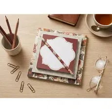 Kit Papelaria Fofa Blocos Decorados + Lápis Personalizado Presente Criativo