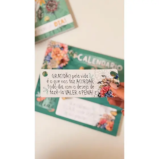 Plaquinhas de Frases para Calendário Permanente de Mesa Diversos Modelos