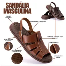Sandália Masculina Antiderrapante Antistress Ortopédica Confortavel