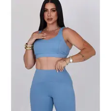 MT-119 Conjunto Fitness em Poliamida com Top de Alças e Legging de Cintura Alta – Conforto e Estilo para Treinar
