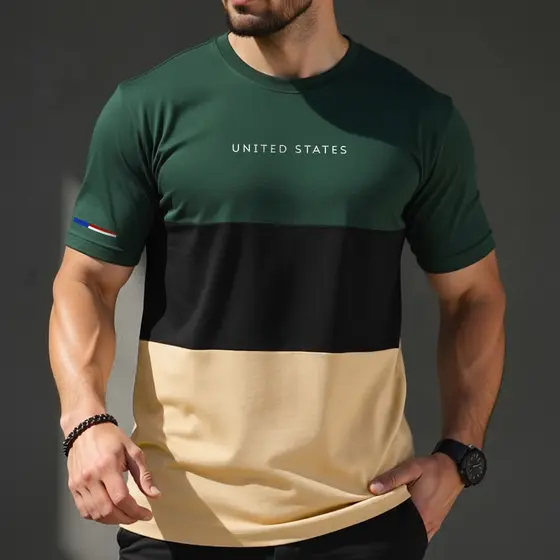 Camiseta Masculina UNITED STATES Urban Camisa Street Wear 100% Algodão Manfinity