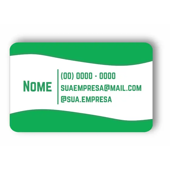 Carteirinha Personalizada em PVC frente e verso + Arte Grátis