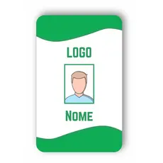 Crachá Personalizado em PVC frente e verso + Arte Gratuita