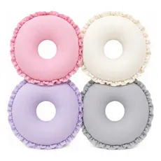 Kit 4 Rosquinhas De Amamentação Algodão Antialérgica Lavável