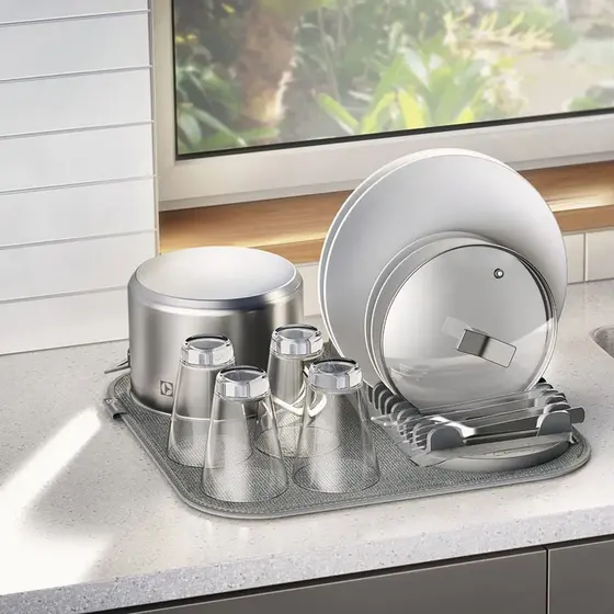 Escorredor de Louças Electrolux Top Dry com Tapete de Microfibra Dobrável