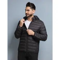 Jaqueta Bobojaco Masculino Puffer Capuz Removível