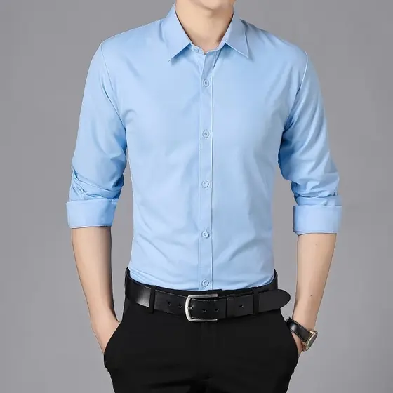 Camisa Social Masculina Manga longa Slim Fit