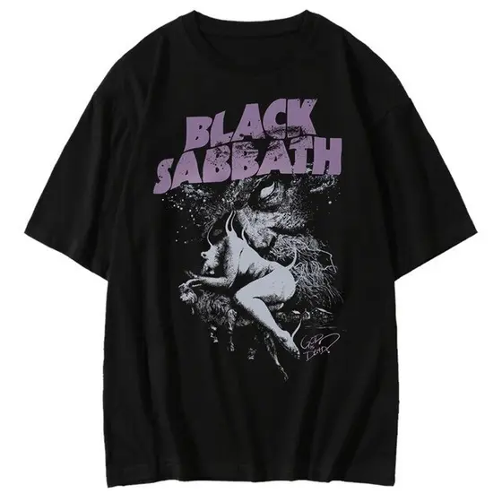 Camisa Banda Black Sabbath Unissex Rock N Roll Camiseta Basica Heavy Metal Caveira