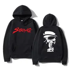 Moletom Canguru Frio Inverno Capuz Bolso Rap Sabotage  Unissex