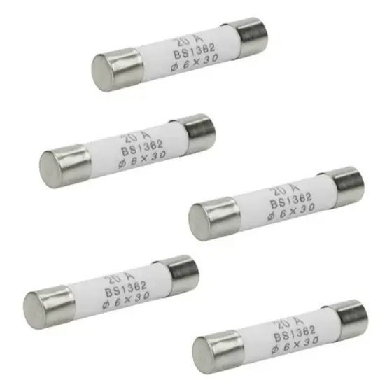Kit 10 Peças – Fusível de Cerâmica para Micro-ondas 20A / 250V