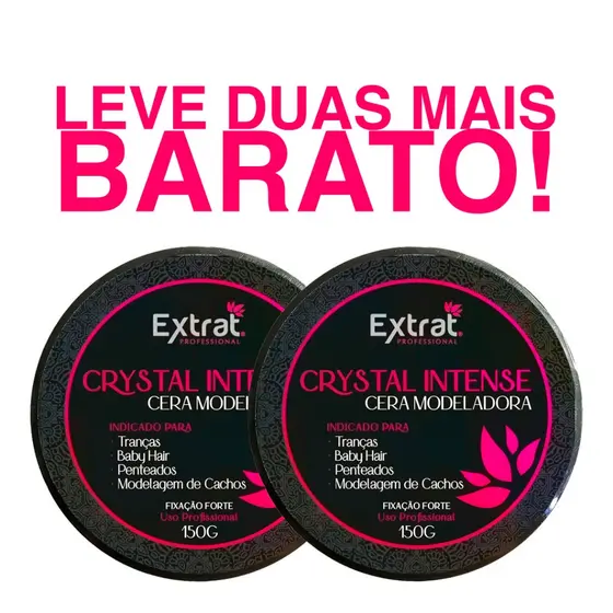 2 Cera Modeladora Tranças Box Braid Baby Hair Profissional Cachos Modelar Extrat Professional 120g