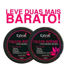 2 Cera Modeladora Tranças Box Braid Baby Hair Profissional Cachos Modelar Extrat Professional 120g