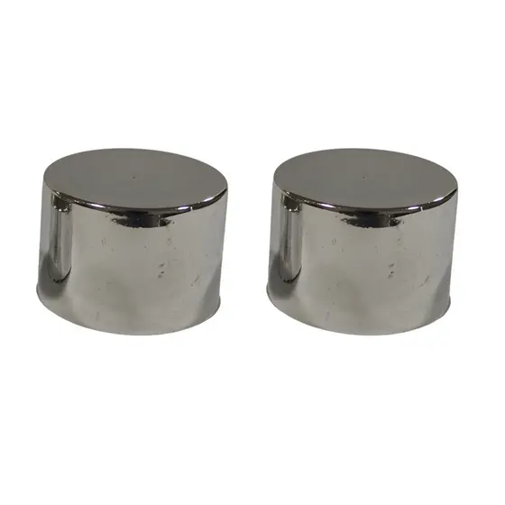 PAR PONTEIRAS TAMPÃO METALIZADO 19MM PARA VARÃO DE CORTINA