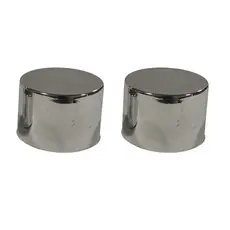PAR PONTEIRAS TAMPÃO METALIZADO 19MM PARA VARÃO DE CORTINA