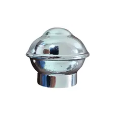 PONTEIRA BOLA METALIZADA 28MM PARA VARÃO DE CORTINA UNIDADE