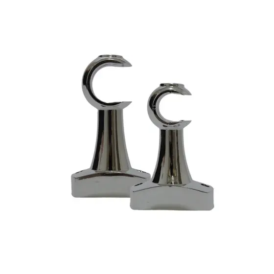 SUPORTE METALIZADO SIMPLES 19MM PARA VARÃO DE CORTINA