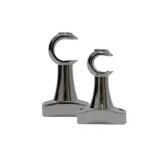 SUPORTE METALIZADO SIMPLES 19MM PARA VARÃO DE CORTINA