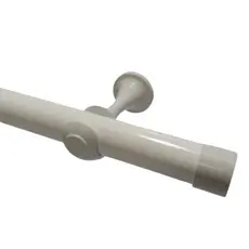 KIT VARÃO SIMPLES DE AÇO 2 METROS 28MM ECOWOOD COM PINTURA ELETROSTÁTICA