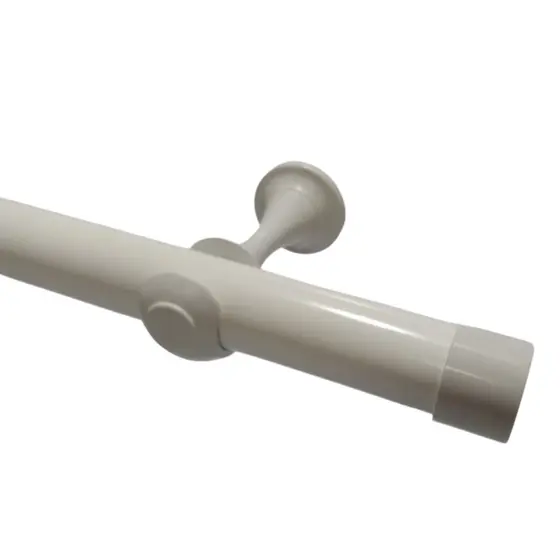 KIT VARÃO SIMPLES DE AÇO 1 METRO 19MM ECOWOOD COM PINTURA ELETROSTÁTICA