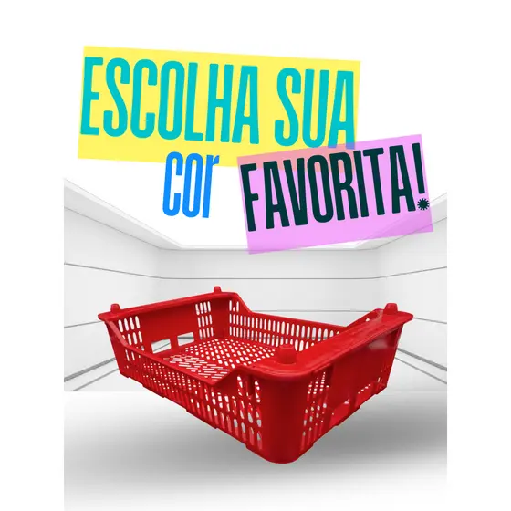 CAIXA ORGANIZADORA MULTIUSO EMPILHÁVEL COLORIDA