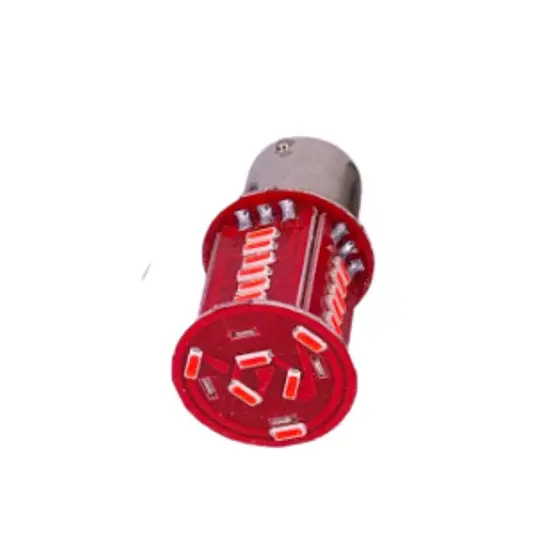 1 Und de Lâmpada 1157 30 Leds Strobo Freio Vermelho Moto Drl 2 Em 1