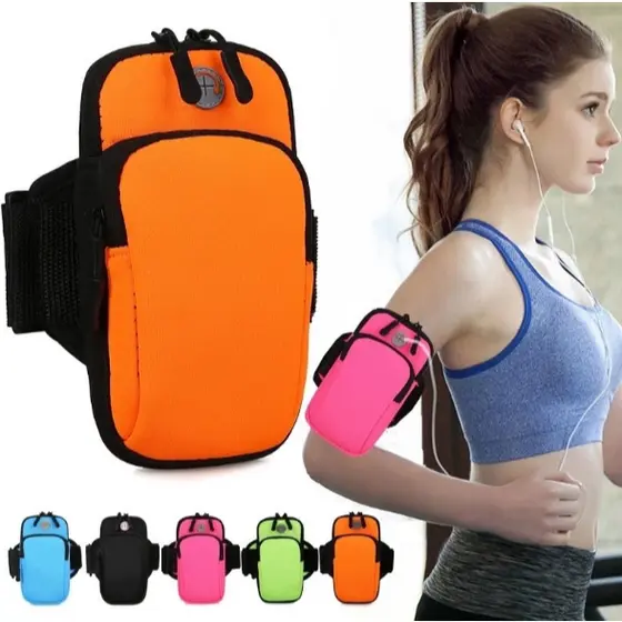 Pochete Fitness Bolsa De Braço Para Celular Prova De Sour/Braçadeira Titular Do Telefone Móvel Braço Guarda