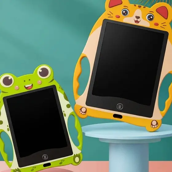 Lousa Mágica LCD 10 Polegadas Infantil Desenho Educativo Apagável Brinquedo Criança Animal Colorido
