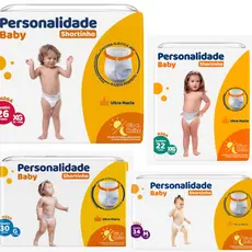 Fralda Personalidade Baby Shortinho - Todos os Tamanhos - Noite e Dia