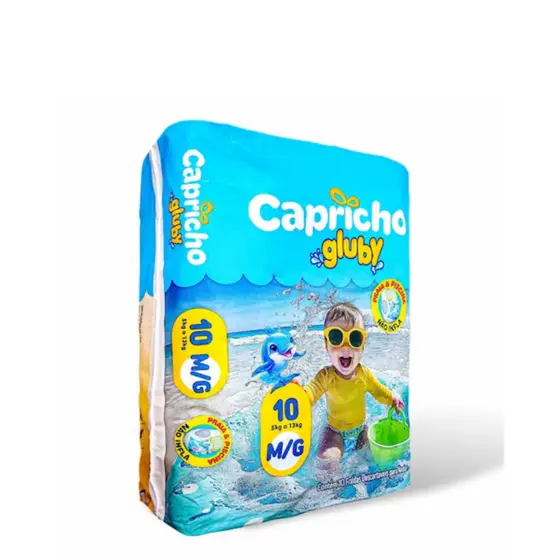 Fralda de Praia e Piscina Capricho Gluby M/G (5kg a 13kg)