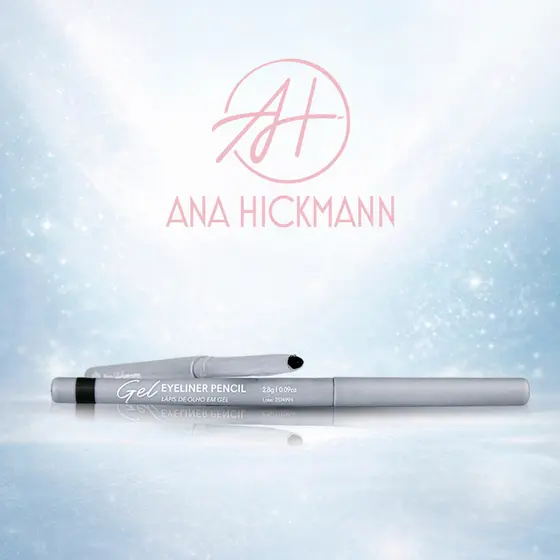 Lápis de Olho Preto Gel Eyeliner Black Ana Hickmann