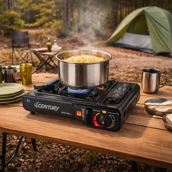 Fogareiro A Gás Portátil De Mesa Maleta Para Camping e Cozinha
