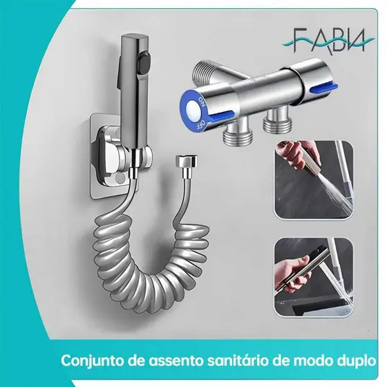 Ducha Higiênica Banheiro Completa Luxo núcleo da válvula Chuveirinho Privada
