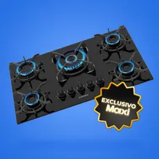Fogão Cooktop 5 Bocas Tripla Chama Itatiaia Trempe Ferro Fundido Itacook New