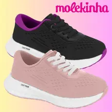 Tênis Infantil Menina Molekinha Ultra Conforto Antiderrapante | Lançamento! | Original Molekinha!