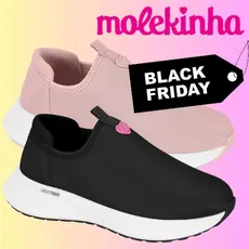 Tênis Infantil Slip On Menina Molekinha Conforto Antiderrapante | Lançamento! | Original Molekinha!