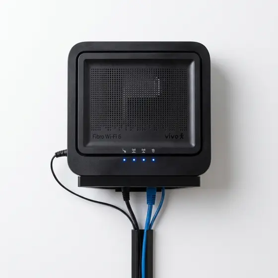 Suporte Parede Roteador Modem Vivo Fibra Todos os Modelos | Organizador Wi-Fi Encaixe Exato | Fixação 2 Minutos