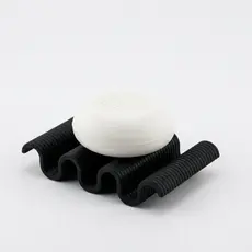 Saboneteira Design Ondulado Suporte Resistente