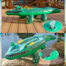 Boia inflável de jacaré para piscina 150cm