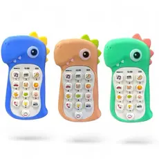 Brinquedo para Bebê Mordedor e Telefone Celular infantil Musical 2 em 1 Educativo Com Luz e Som