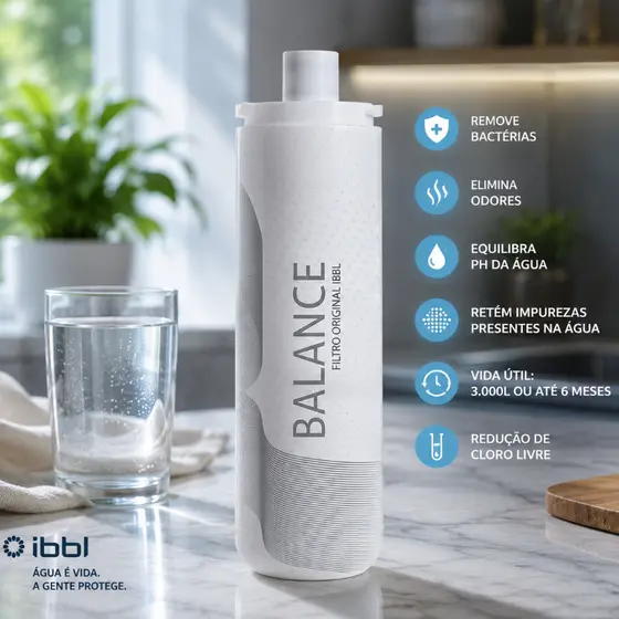 Filtro Refil IBBL Balance Equilibrium Branco com função Girou Trocou