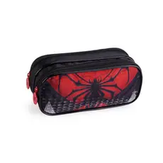Estojo Duplo Super Spider Espaçoso Organizador Infantil