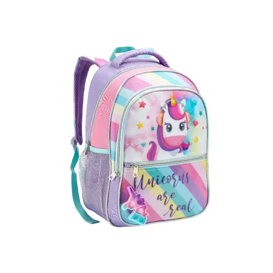 Mochila Costas Grande Infantil Escolar Menina Unicórnio